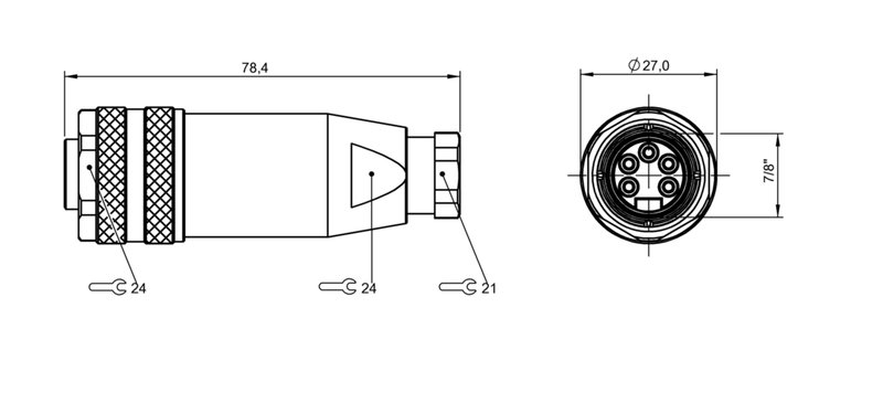 Разъем Balluff BCC A335-0000-10-000-81X5A5-000