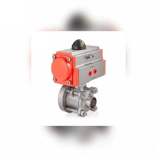 Донный клапан шаровый под приварку с пневмоприводом TITAN LOCK нерж.304 DN65, TLBBV65WD-P