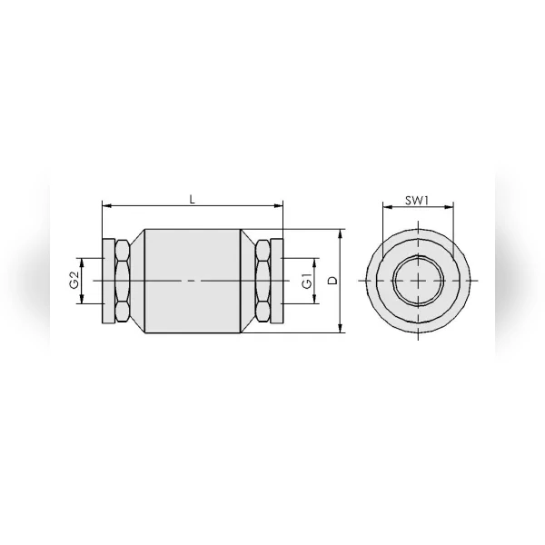 Невозвратный клапан Schmalz RSV 14 G3/8-IG MS