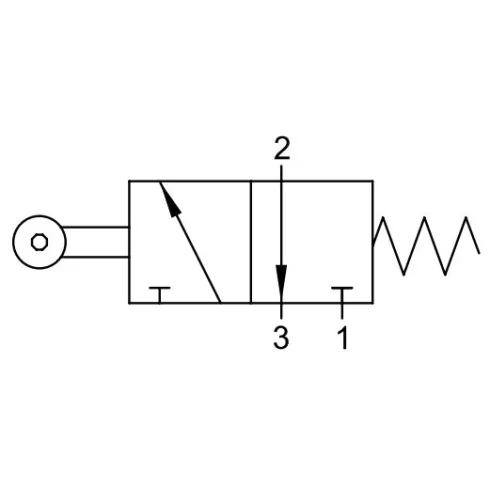 Распределитель с механическим управлением Aignep 02V R0 3 NC B5
