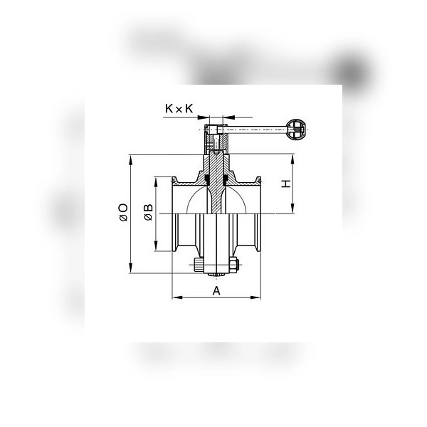 Затвор дисковый нержавеющий TITAN LOCK (AISI304) DN150, типа clamp-clamp TLSD150CLS