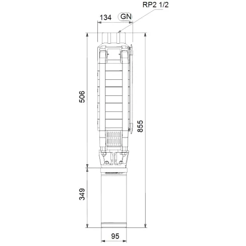 Скважинный насос Grundfos SP 17-4 12A01904