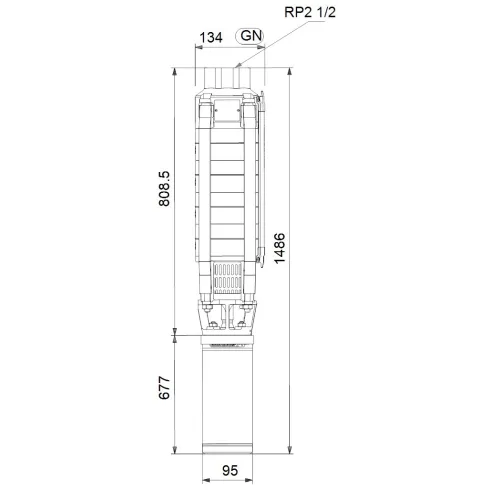 Скважинный насос Grundfos SP 17-9 12A01909