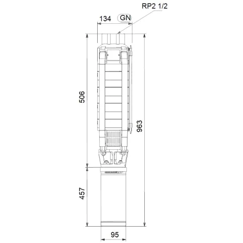 Скважинный насос Grundfos SP 17-4N 12C01904