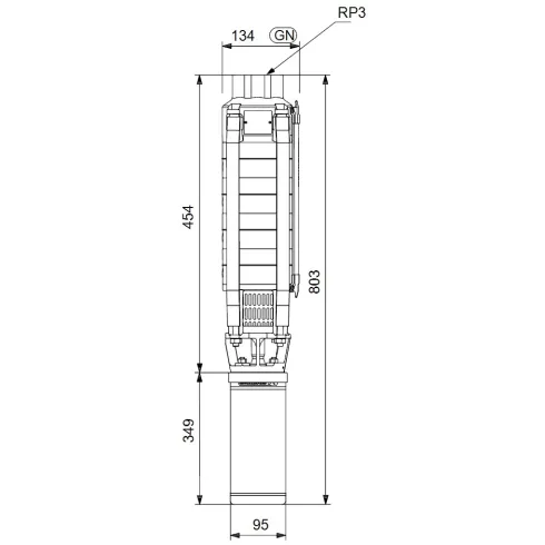Скважинный насос Grundfos SP 30-2 13A01902