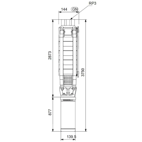 Скважинный насос Grundfos SP 30-27N 13C16927
