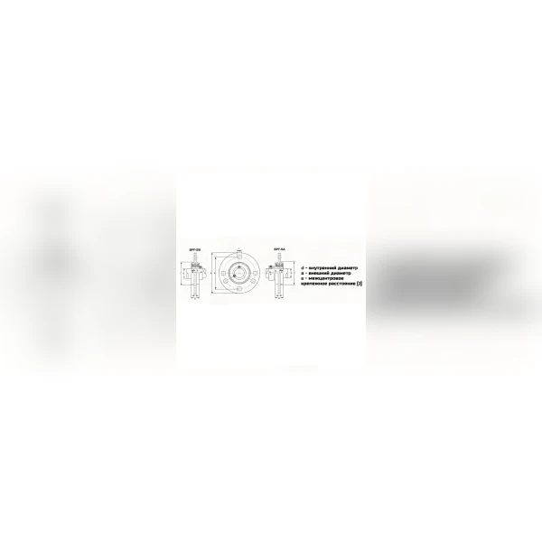 Подшипниковый узел LDI BPF 205/SB 205 ZZR SS KIT