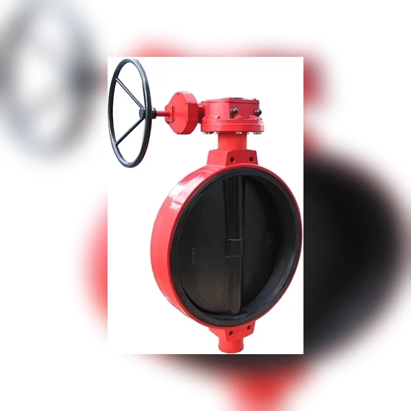Затвор дисковый межфланцевый стальной с редуктором Xurox 805WV R DN100 PN16