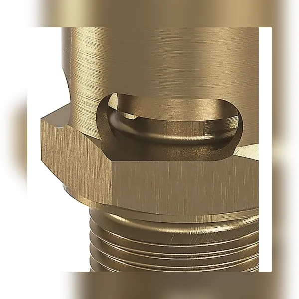 Клапан предохранительный латунный резьбовой Goetze 810-sGK-Ду10-BSP-Tm/–10/-PTFE-0,2/25-0,2/9 (PN50 DN10 )