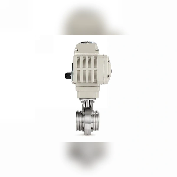 Затвор дисковый с электроприводом TITAN LOCK нерж. 304 DN65, тип резьба-резьба, DIN TLSD65THS-E