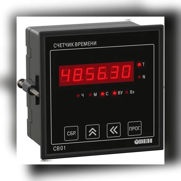 Счетчик времени наработки оборудования ОВЕН СВ01-220.Щ1.Р.RS