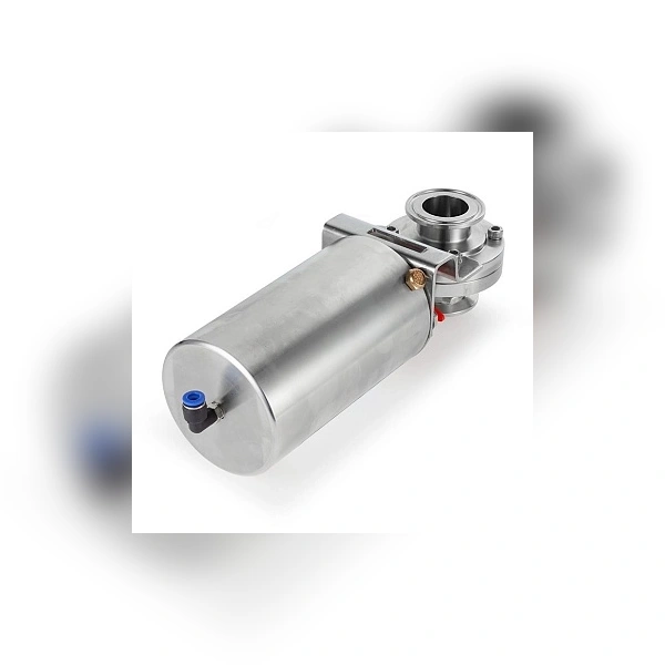 Затвор дисковый с пневмоприводом TITAN LOCK нерж. 304 DN40, тип clamp-clamp, DIN TLSD40CLS-P