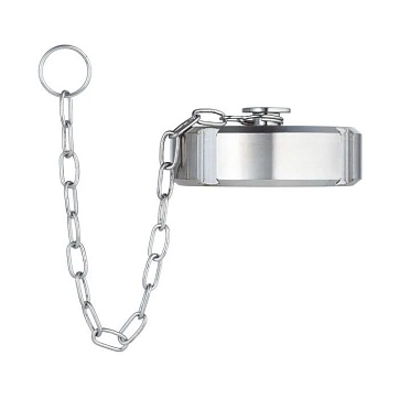Молочная гайка TITAN LOCK глухая с цепочкой TITAN LOCK DIN 11851 DN125 нерж. 304 TL125NBCHS