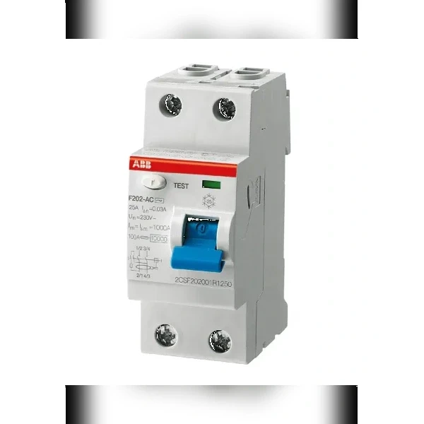 Устройство защитного отключения 2п 63А 30мА тип AC F202 ABB 2CSF202001R1630