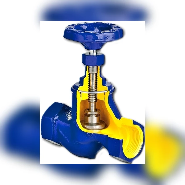 Вентиль запорный чугунный резьбовой Zetkama 201A-010-C-00 Ру16 Ду10 (PN16 DN10 )