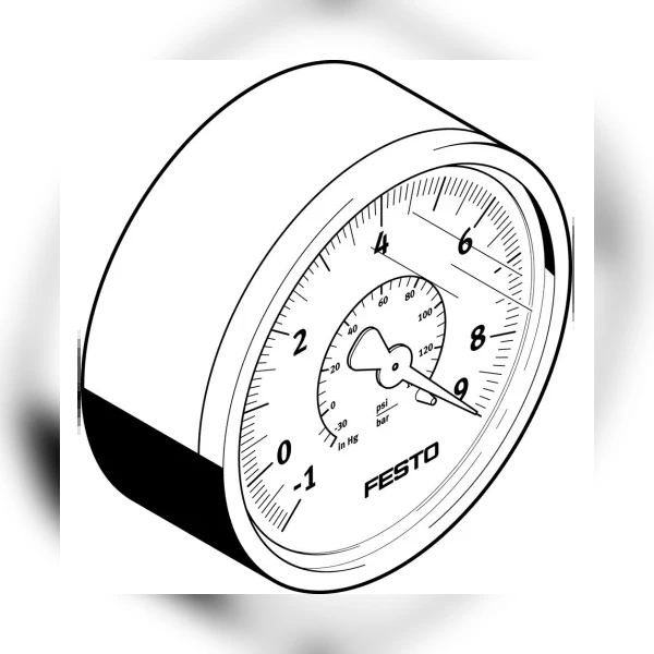 Вакуумметр Festo VAM-63-V1/9-R1/4-EN