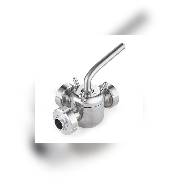 Кран пробковый трехходовой TITAN LOCK нерж 304, тип L, DN25, TL3CV25L-S