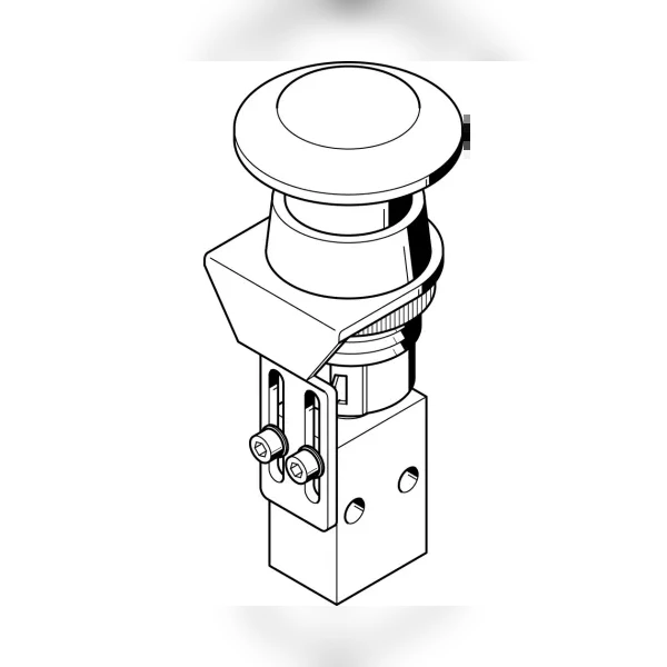 Грибовидная кнопка Festo P-3-M5-RD