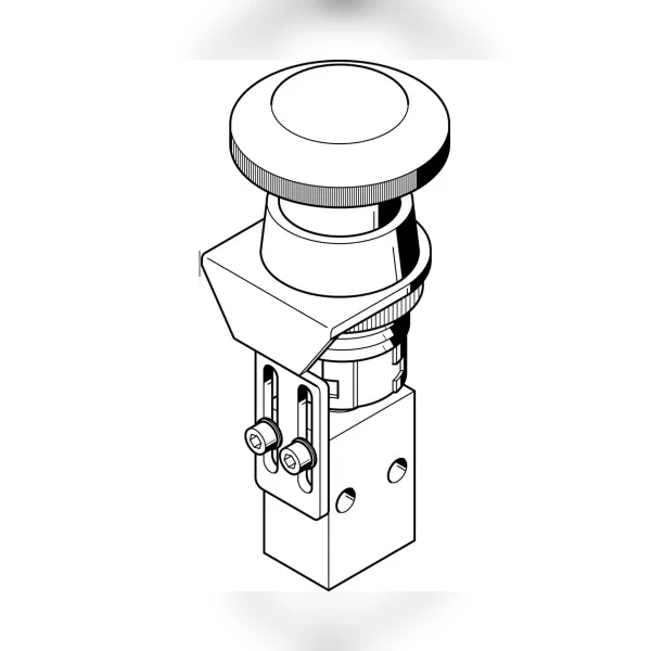 Грибовидная кнопка Festo PR-3-M5-RD