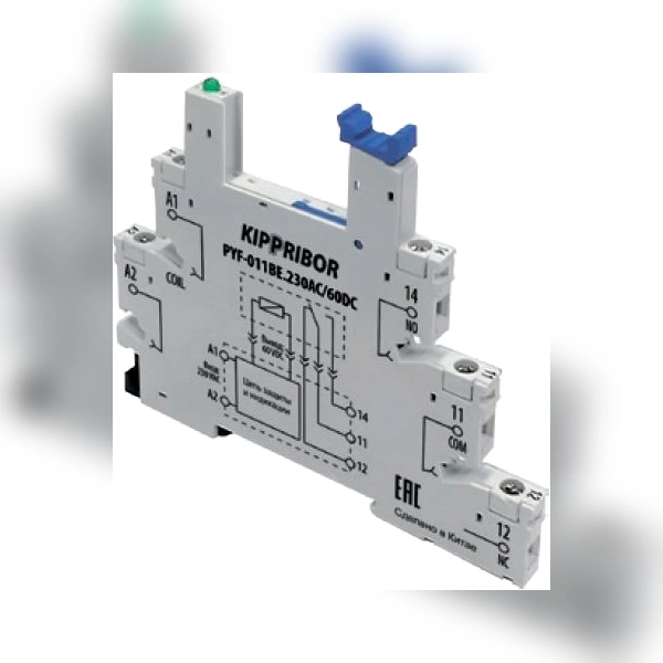 Монтажная колодка KIPPRIBOR PYF-011BE-230AC-60DC