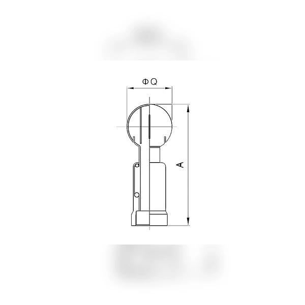 Моющая головка TITAN LOCK щелевая вращающаяся, D 76 мм резьба BSP 2", нерж. 304, TLRWH76TH2