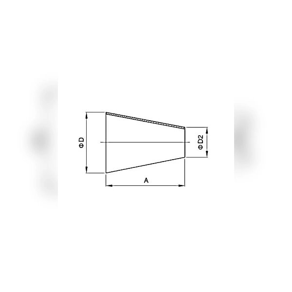 Переходник концентрический приварной TITAN LOCK DN 15 x DN 10, нерж. сталь 316, TLWR15-10SS