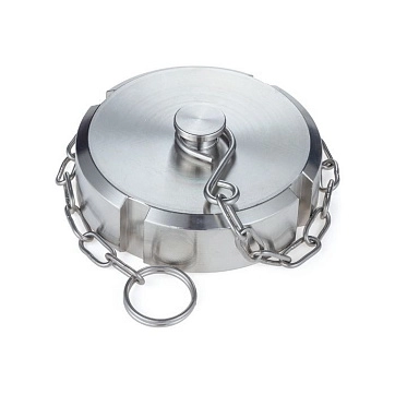 Молочная гайка TITAN LOCK глухая с цепочкой TITAN LOCK SMS 2" нерж. 304 TL2NBCHS-S