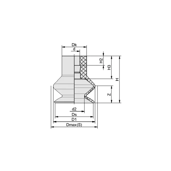 Вакуумная присоска Schmalz FGA 25 NBR-55 N016