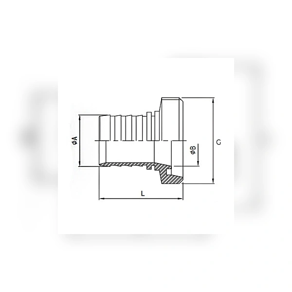 Резьбовой штуцер под рукав TITAN LOCK DIN 11851 DN80 нерж. 316 TL80THRSS-M