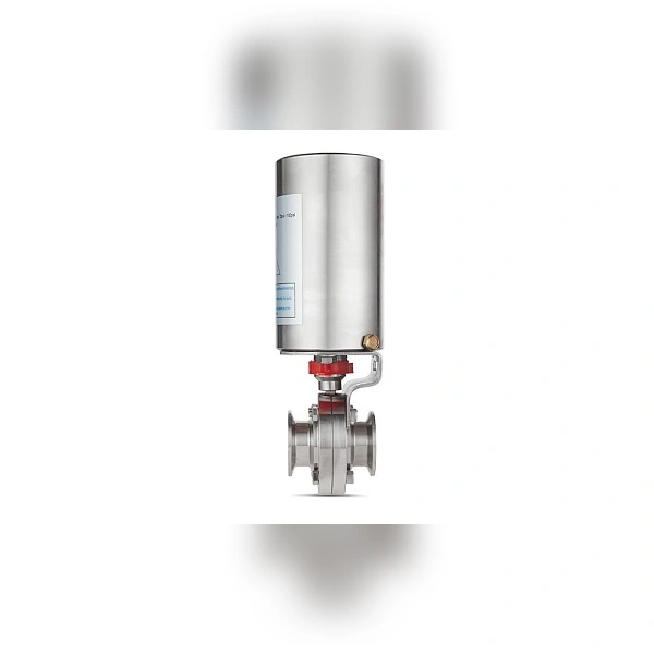 Затвор дисковый с пневмоприводом TITAN LOCK нерж. 304 DN40, тип clamp-clamp, DIN TLSD40CLS-P