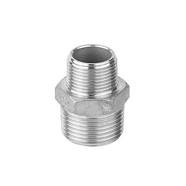 Ниппель переходной сталь 1.1/2 НР BSP/ВР NPT TL1.1/2RMBS-FNP TITAN LOCK