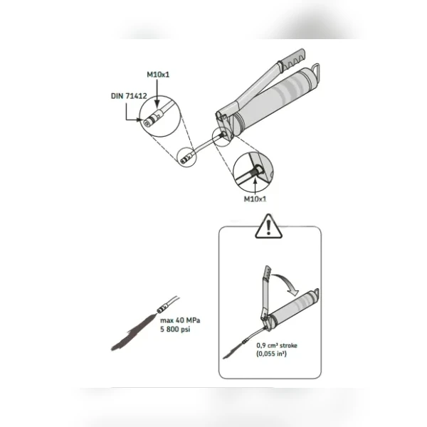Шприц для пластичной смазки SKF TLGH1