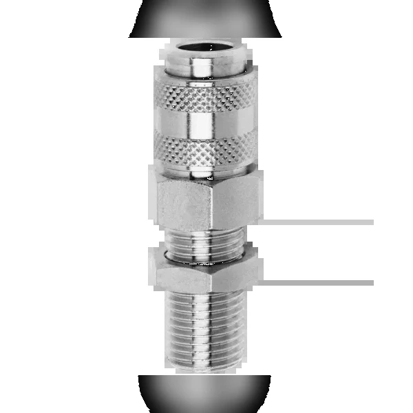 Куплунг резьбовой с самозапиранием Camozzi 5000 5052-1/8
