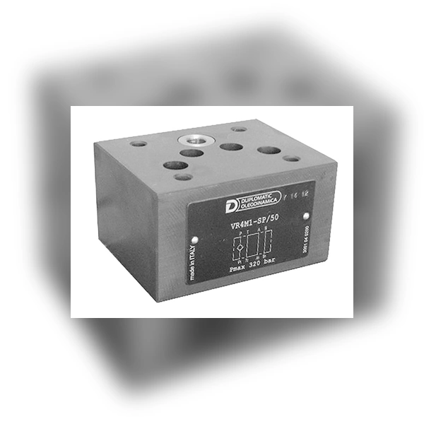 Клапан обратный DUPLOMATIC MS S.p.a. VR4M4-SP/50, СЕТОР 05, модульный монтаж, 320 бар