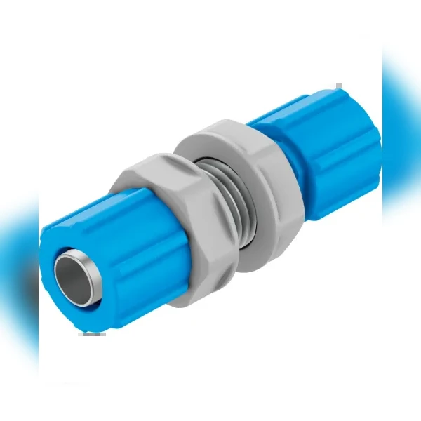 Муфта ниппельная с накидной гайкой для панельного монтажа Festo SCK-PK-6-KU