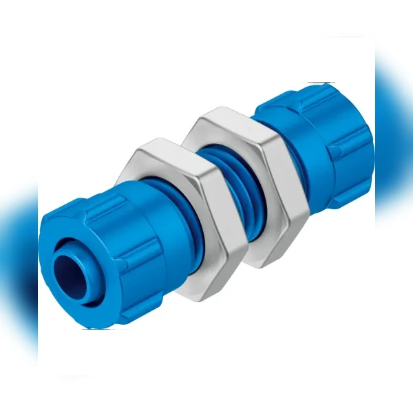 Муфта ниппельная с накидной гайкой для панельного монтажа Festo SCK-PK-6