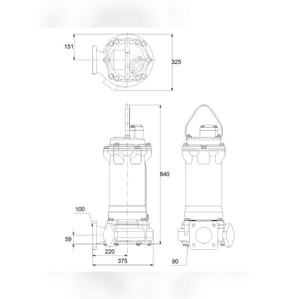 Дренажный насос Grundfos DPK.20.100.150.5.0D 96884092