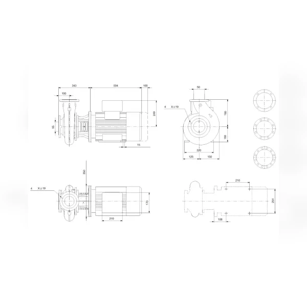 Консольно-моноблочный насос 15 квт Grundfos NB 50-160/177 AF2ABQQE 98163324