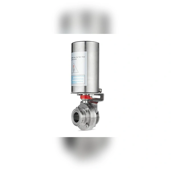 Затвор дисковый с пневмоприводом TITAN LOCK нерж. 304 DN32, тип clamp-clamp, DIN TLSD32CLS-P