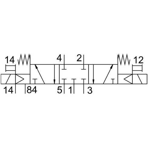 Распределитель с электромагнитным управлением Festo CPV18-M1H-5/3GS-1/4