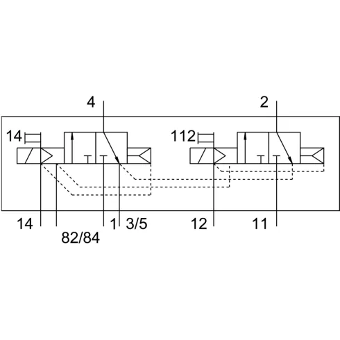 Распределитель с электромагнитным управлением Festo CPV18-M1H-2X3-GLS-1/4