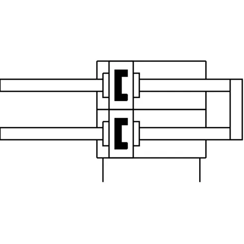 Двухпоршневой пневмоцилиндр Festo DPZ-10-10-P-A-KF-S2