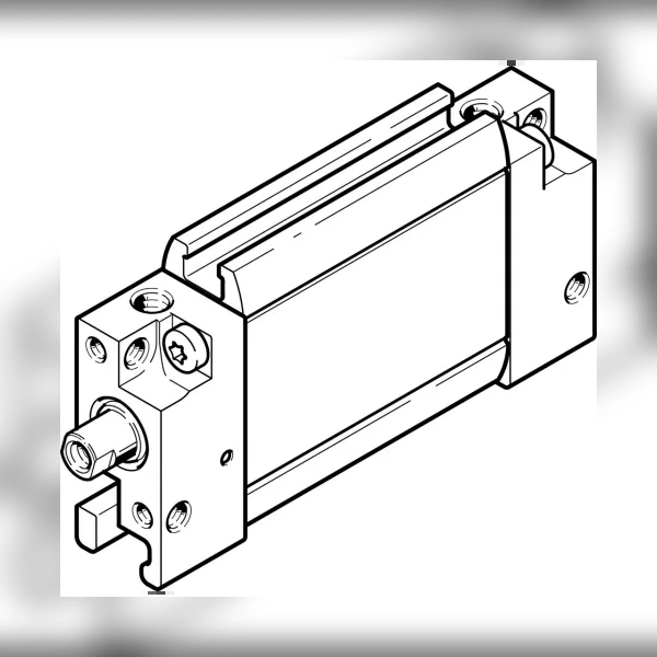 Плоский пневмоцилиндр Festo DZF-12-P-A
