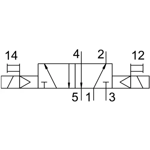 Распределитель с электромагнитным управлением Festo JMEBH-5/2-D-3-ZSR-C