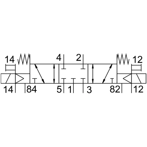 Распределитель с электромагнитным управлением Festo CPE24-M3H-5/3GS-QS-10