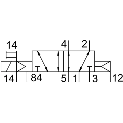 Распределитель с электромагнитным управлением Festo MVH-5-1/8-L-S-B