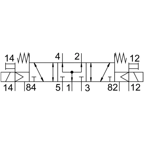 Распределитель с электромагнитным управлением Festo CPE18-M3H-5/3BS-1/4