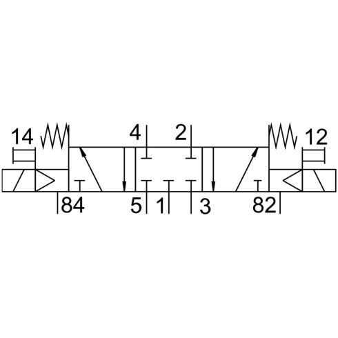 Распределитель с электромагнитным управлением Festo CPE14-M1BH-5/3G-1/8