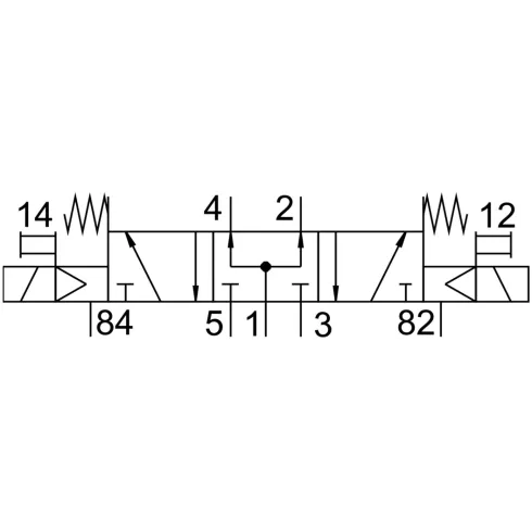 Распределитель с электромагнитным управлением Festo CPE18-M2H-5/3B-QS-8