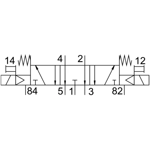 Распределитель с электромагнитным управлением Festo CPE24-M2H-5/3E-QS-10